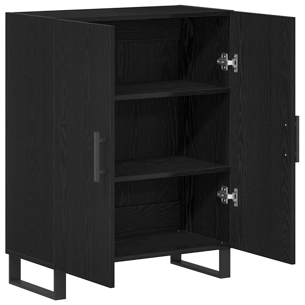 Serviesskap Svart Eik 69,5 x 34 x 90 cm Konstruert tre