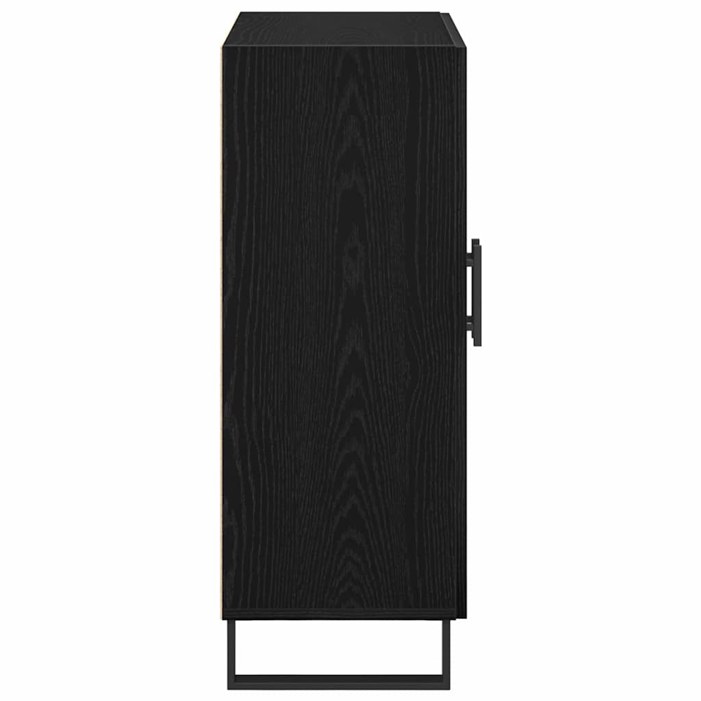 Serviesskap Svart Eik 69,5 x 34 x 90 cm Konstruert tre