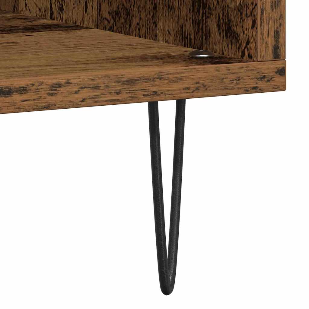Plateskap med hylle Gammelt tre 100 x 38 x 48 cm Konstruert tre