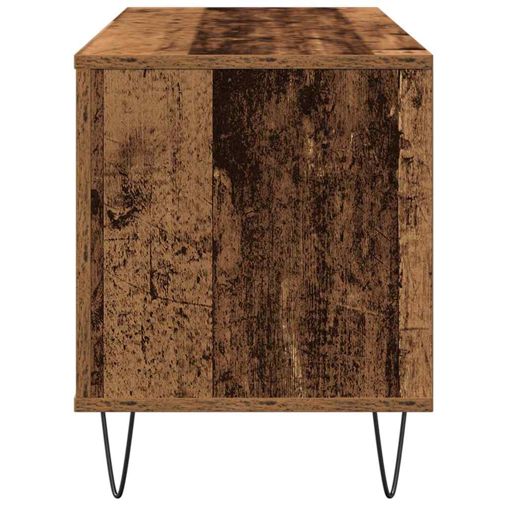 Plateskap med hylle Gammelt tre 100 x 38 x 48 cm Konstruert tre