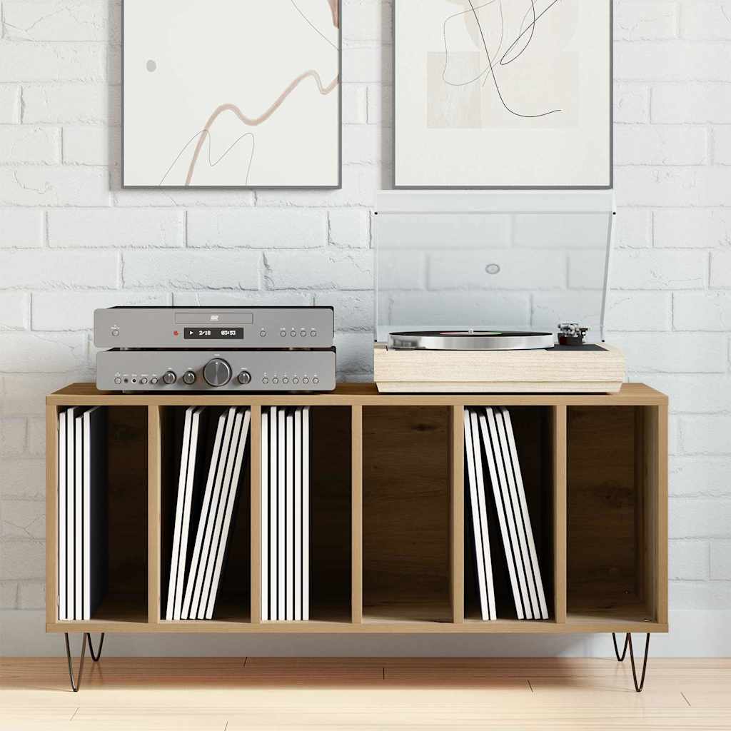 Plateskap med hylle artisan eik 100 x 38 x 48 cm Konstruert tre
