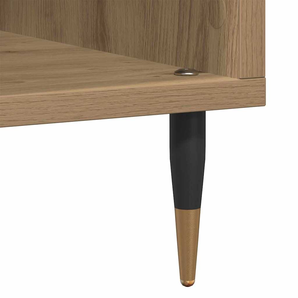 Plateskap med hylle artisan eik 85 x 38 x 89 cm Konstruert tre