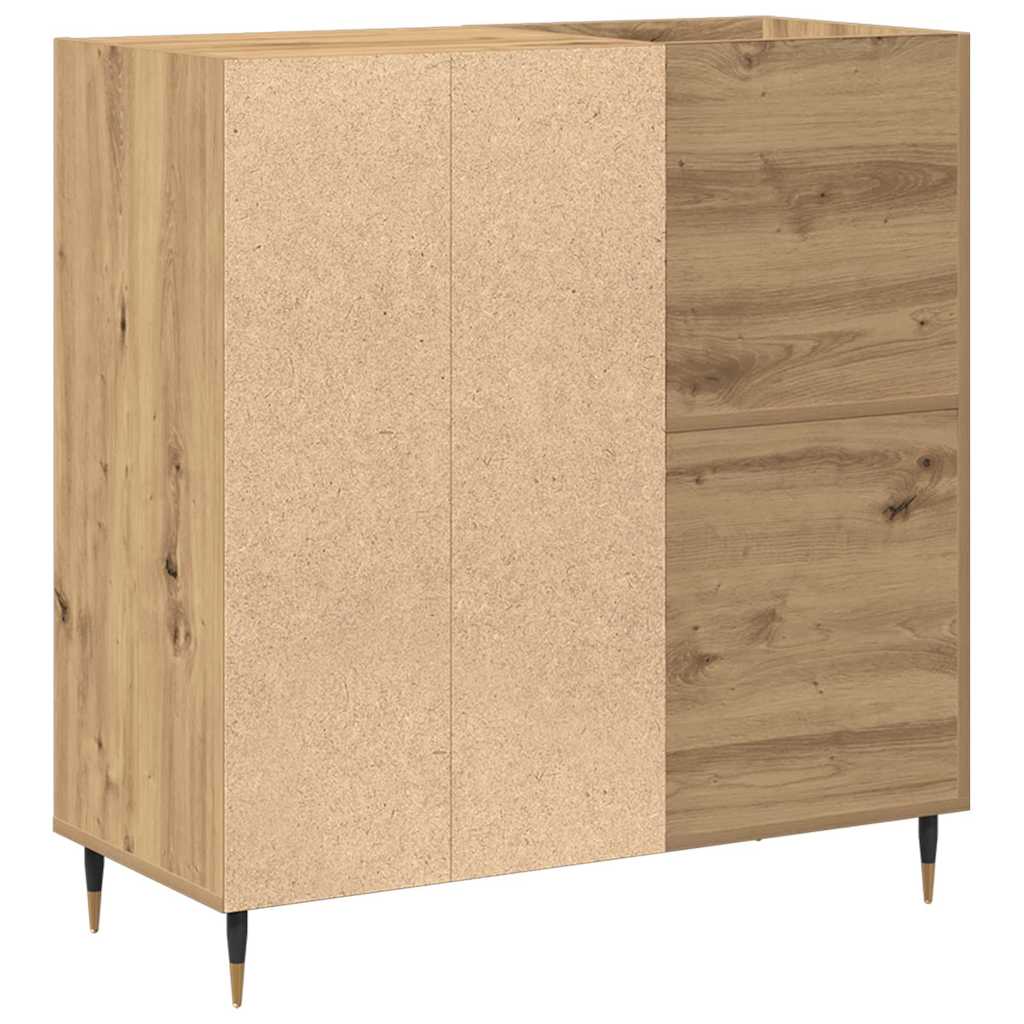 Plateskap med hylle artisan eik 85 x 38 x 89 cm Konstruert tre