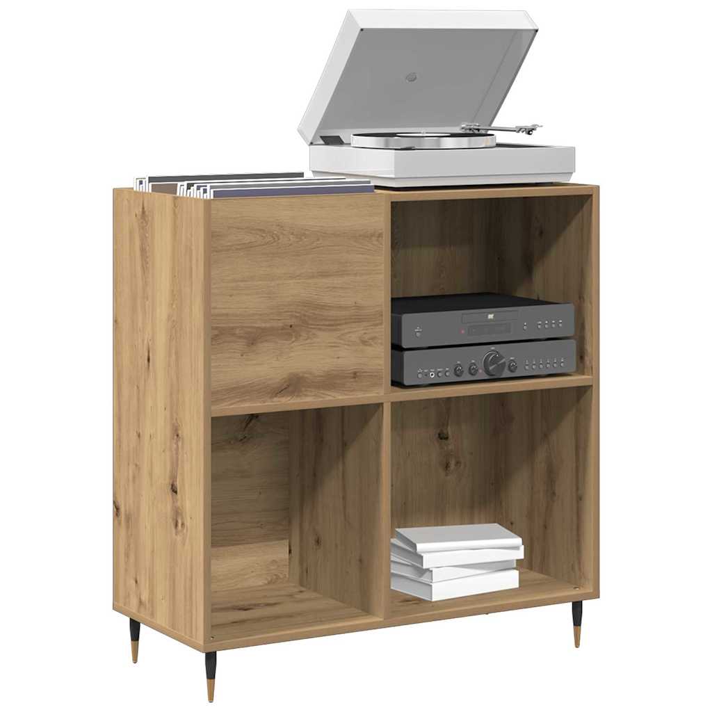Plateskap med hylle artisan eik 85 x 38 x 89 cm Konstruert tre