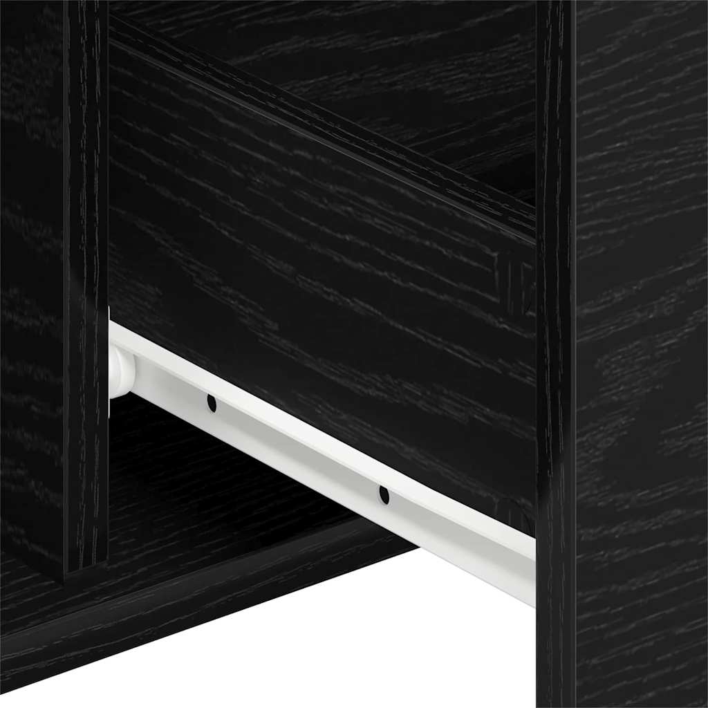 Serviesskap Svart Eik 101,5 x 35 x 70 cm Konstruert tre
