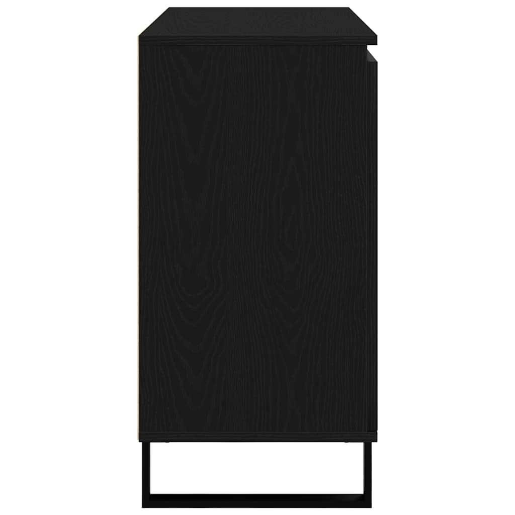 Serviesskap Svart Eik 101,5 x 35 x 70 cm Konstruert tre