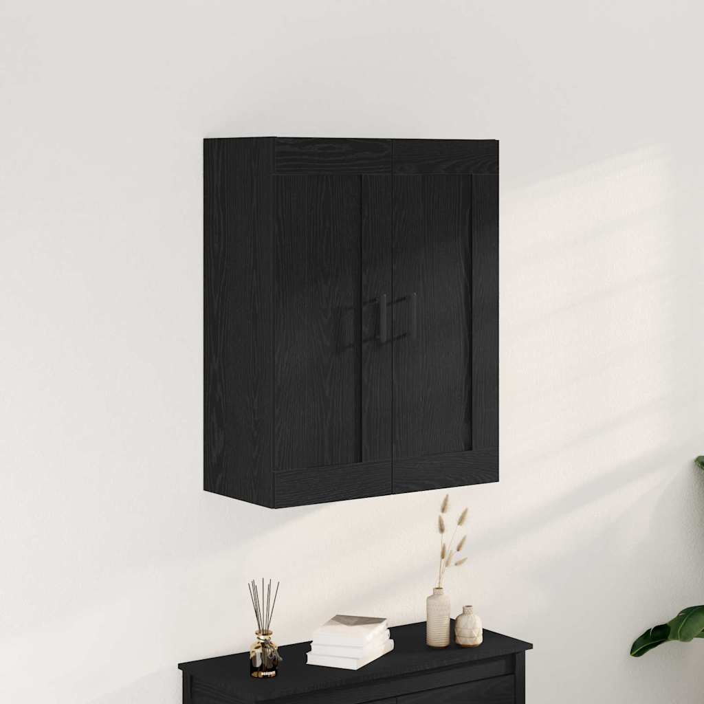 Vegghengt skap Svart Eik 69,5 x 34 x 90 cm Konstruert tre