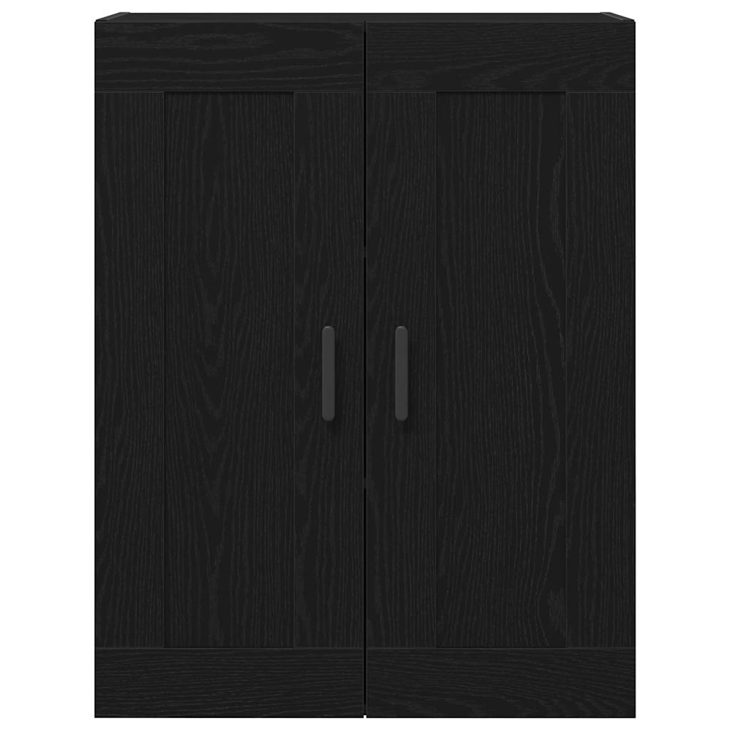 Vegghengt skap Svart Eik 69,5 x 34 x 90 cm Konstruert tre