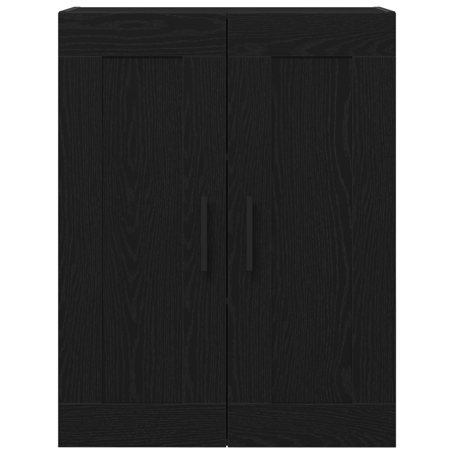 Vegghengt skap Svart Eik 69,5 x 34 x 90 cm Konstruert tre