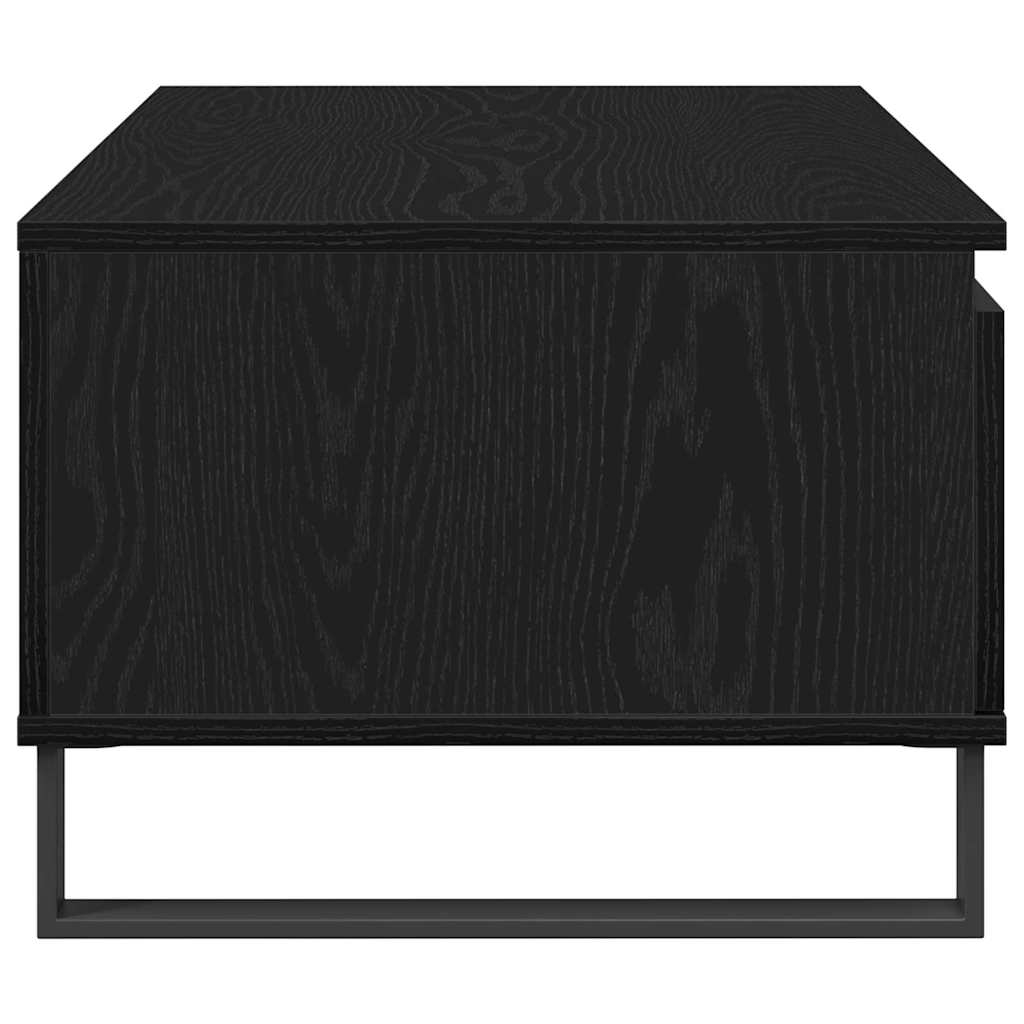 Kaffebord med skuff Svart Eik 90 x 50 x 36,5 cm Konstruert tre
