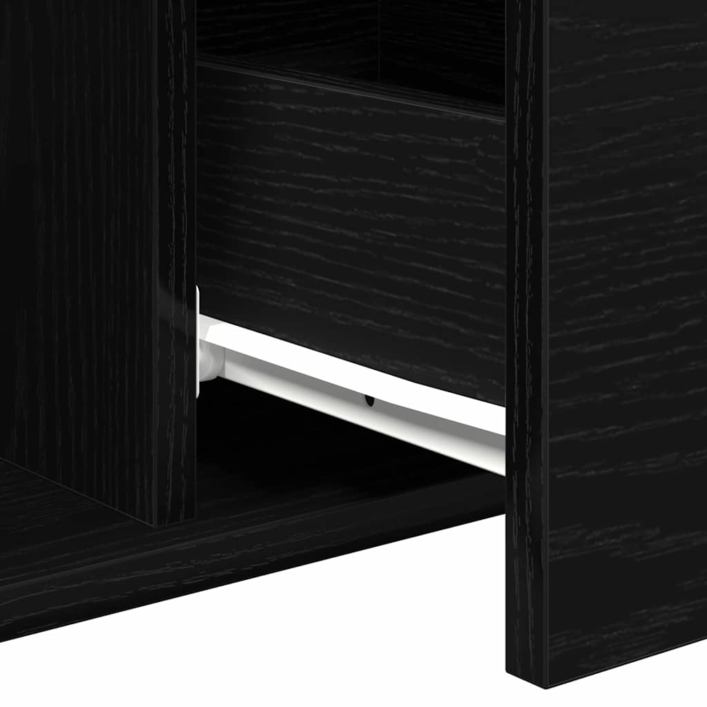 Kaffebord med skuff Svart Eik 90 x 50 x 36,5 cm Konstruert tre