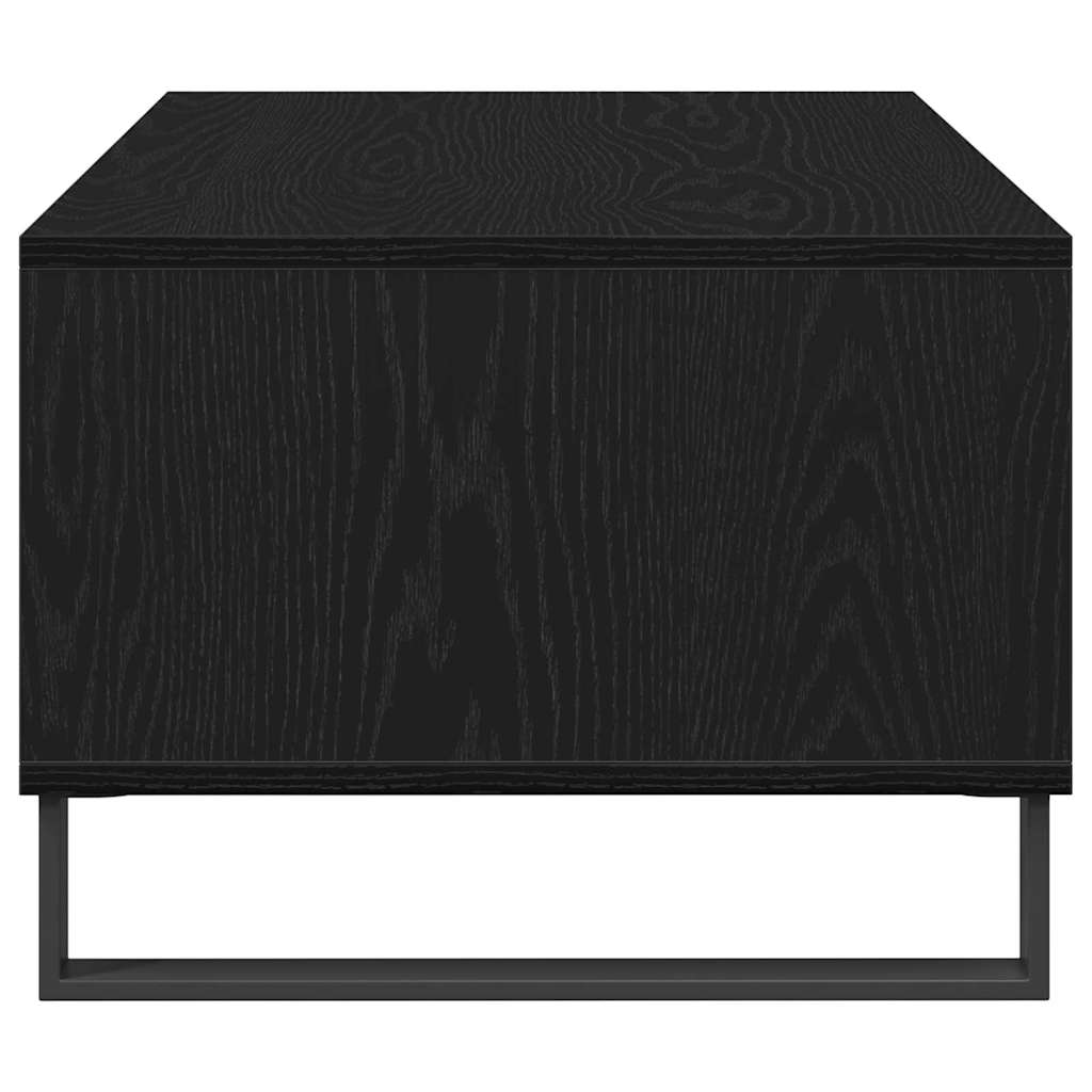 Kaffebord med skuff Svart Eik 90 x 50 x 36,5 cm Konstruert tre