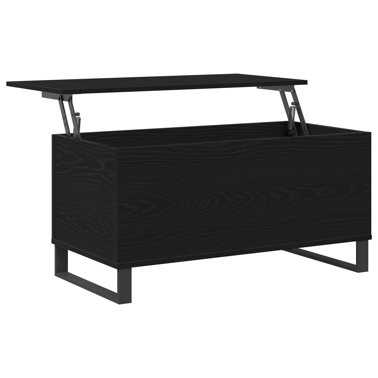 Kaffebord Svart Eik 90 x 44,5 x 45 cm Konstruert tre