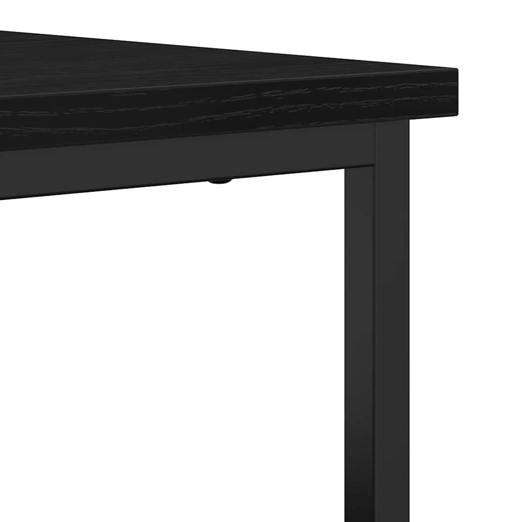Serviesskap Svart Eik 70 x 30 x 80 cm Konstruert tre