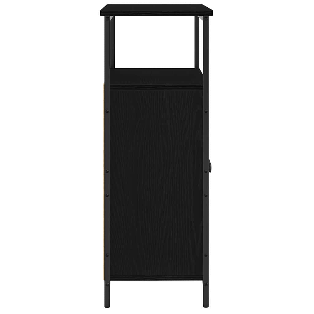Serviesskap Svart Eik 70 x 30 x 80 cm Konstruert tre