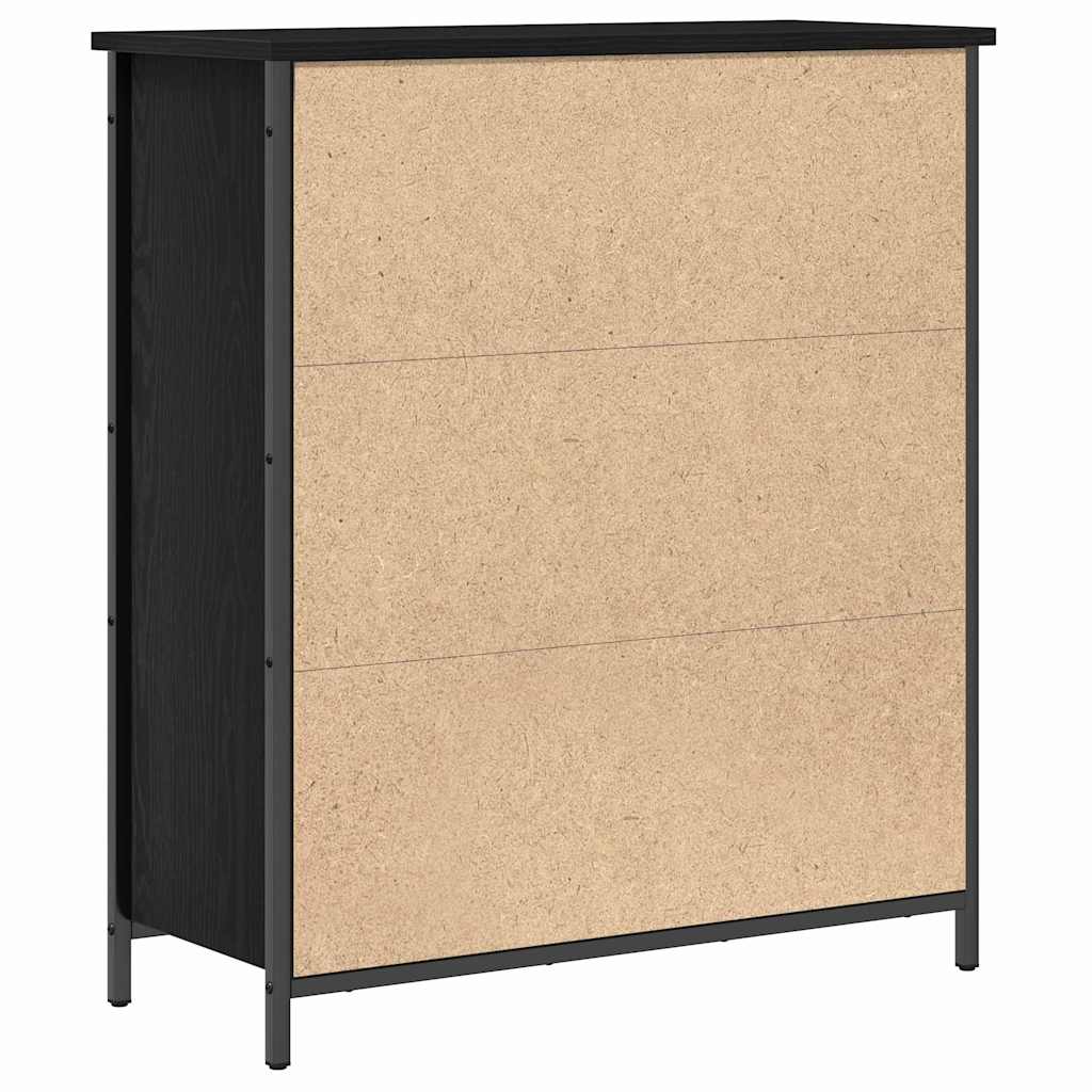Serviesskap Svart Eik 70 x 30 x 80 cm Konstruert tre