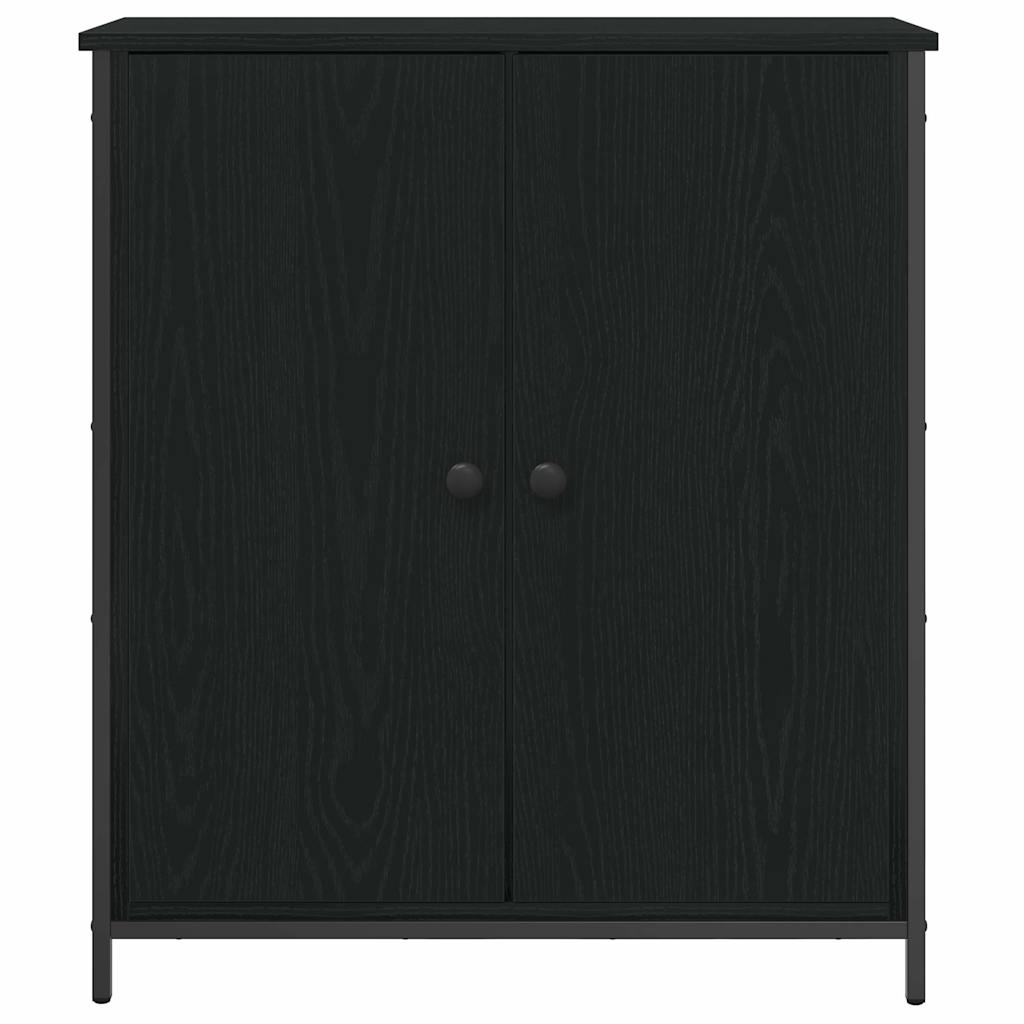 Serviesskap Svart Eik 70 x 30 x 80 cm Konstruert tre