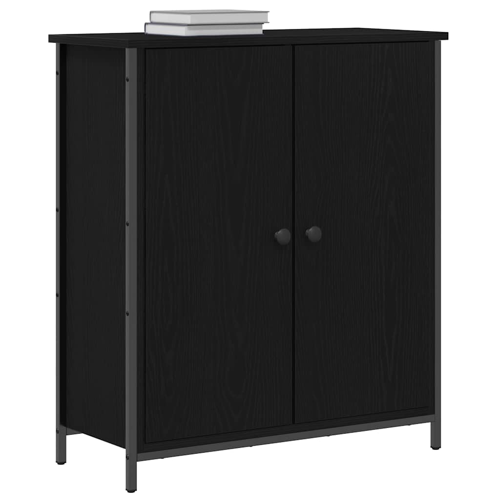 Serviesskap Svart Eik 70 x 30 x 80 cm Konstruert tre