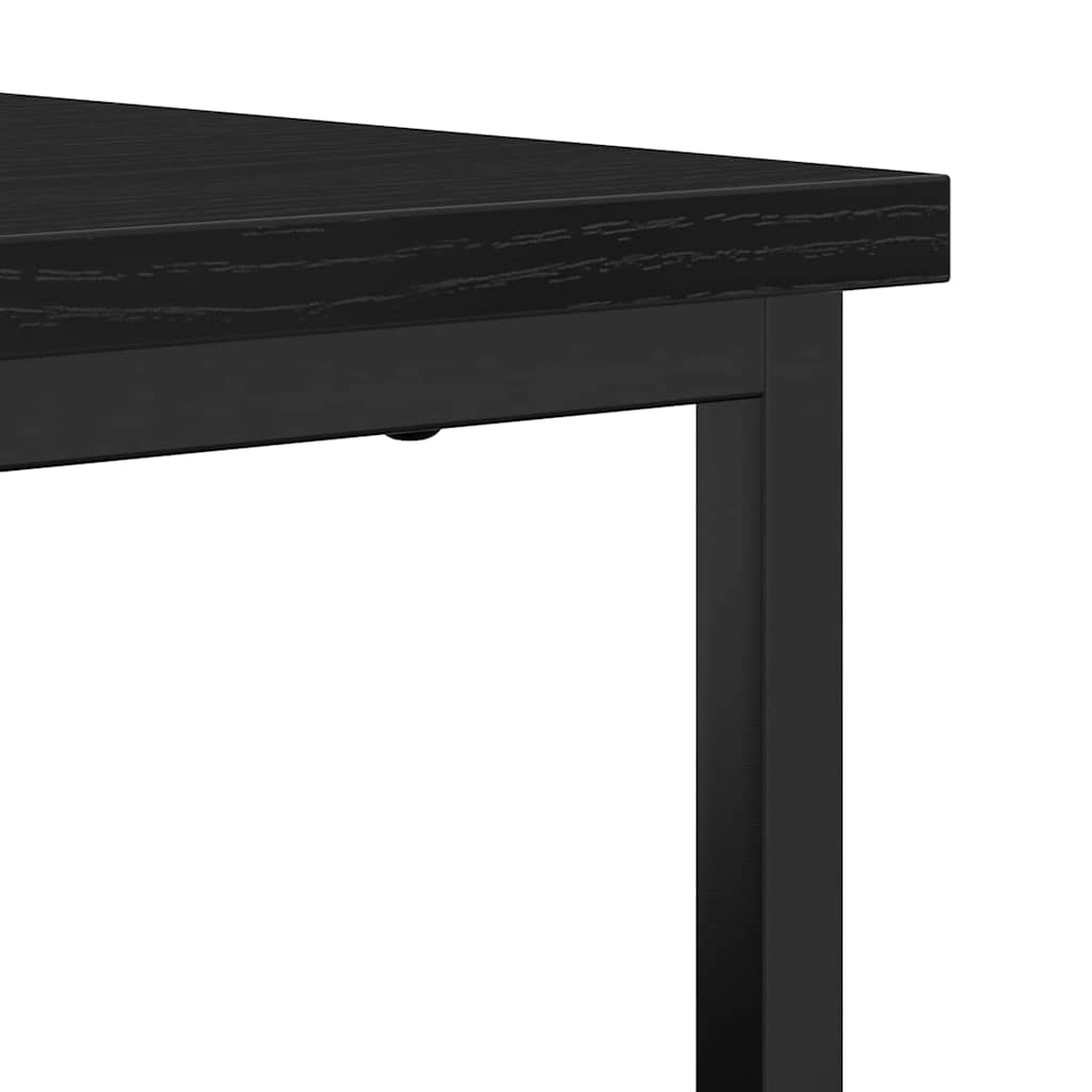 Serviesskap Svart Eik 100 x 35 x 80 cm Konstruert tre