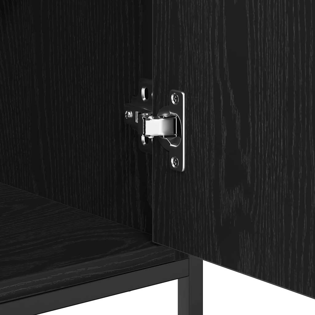 Serviesskap Svart Eik 100 x 35 x 80 cm Konstruert tre