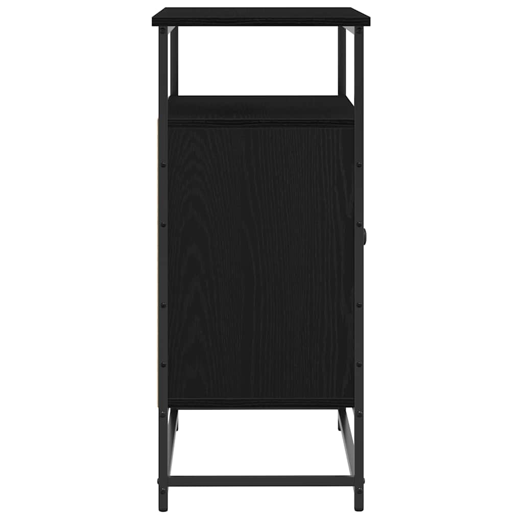 Serviesskap Svart Eik 69 x 35 x 80 cm Konstruert tre