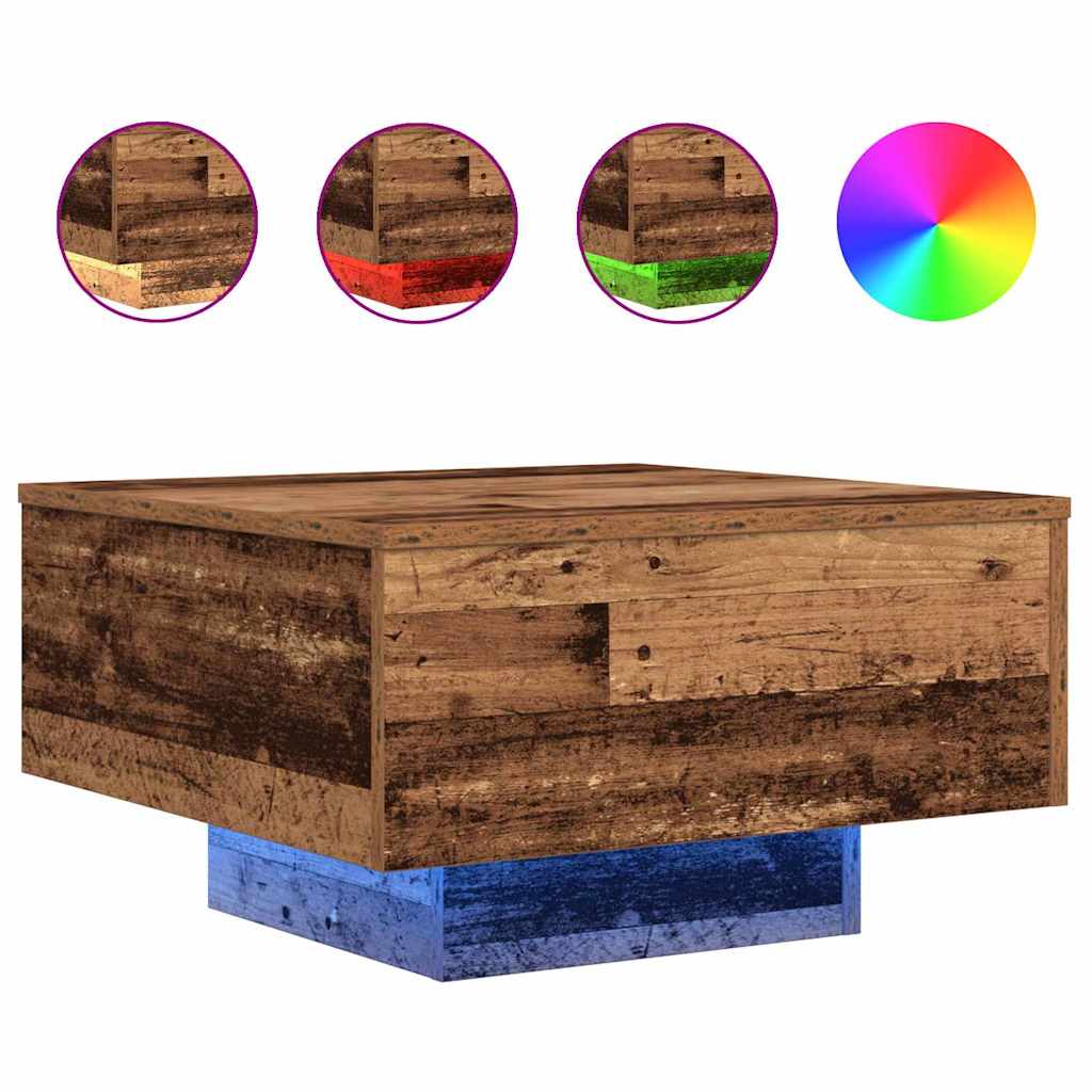 Kaffebord Gammelt tre 55 x 55 x 31 cm Konstruert tre