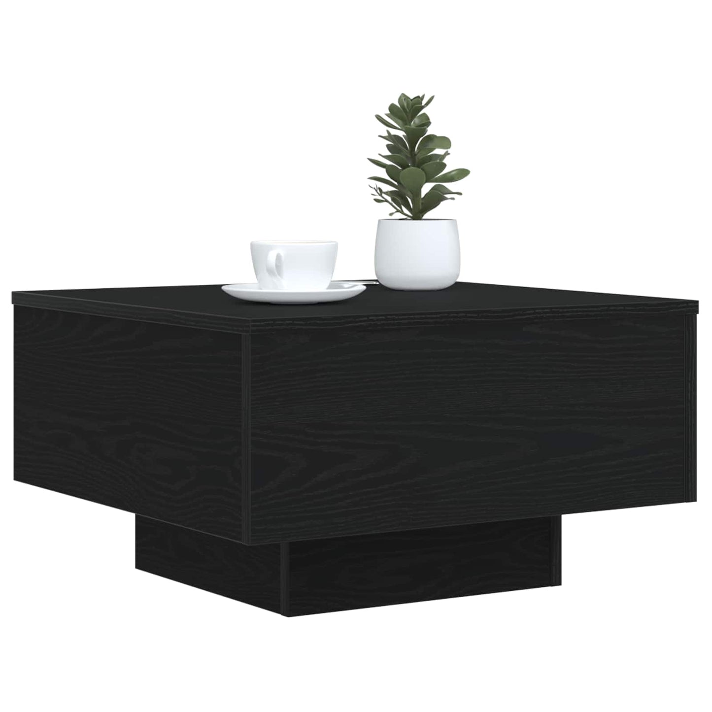 Kaffebord Svart Eik 55 x 55 x 31 cm Konstruert tre