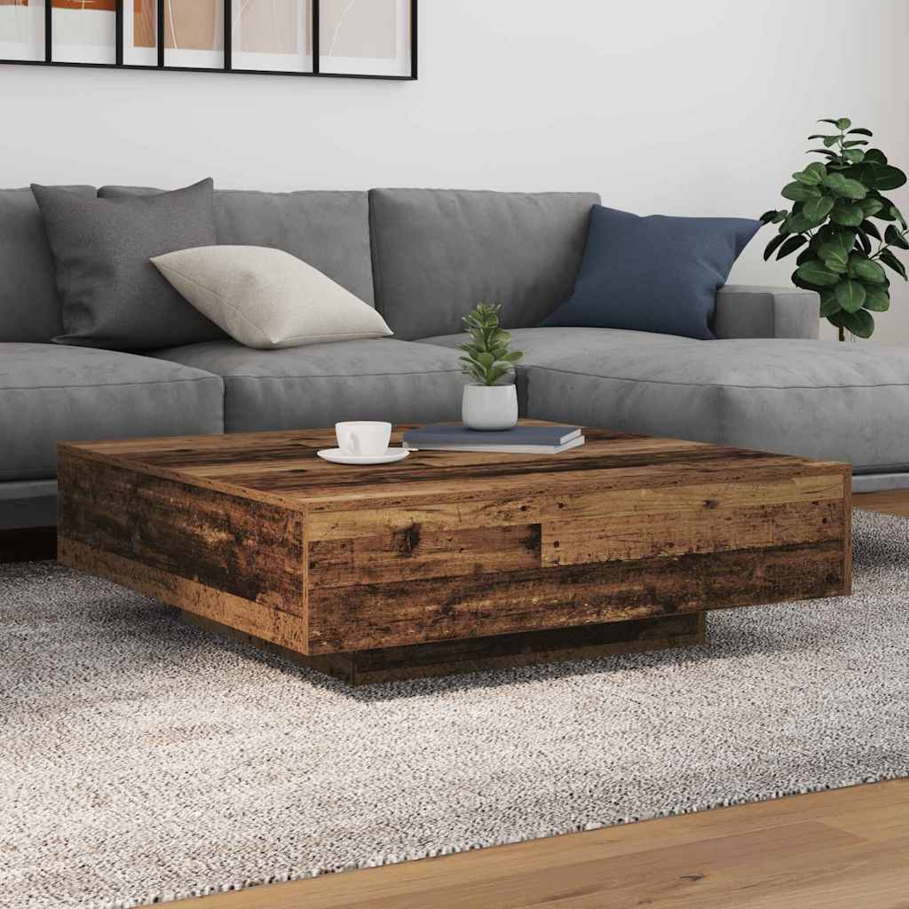 Kaffebord Gammelt tre 100 x 100 x 31 cm Konstruert tre