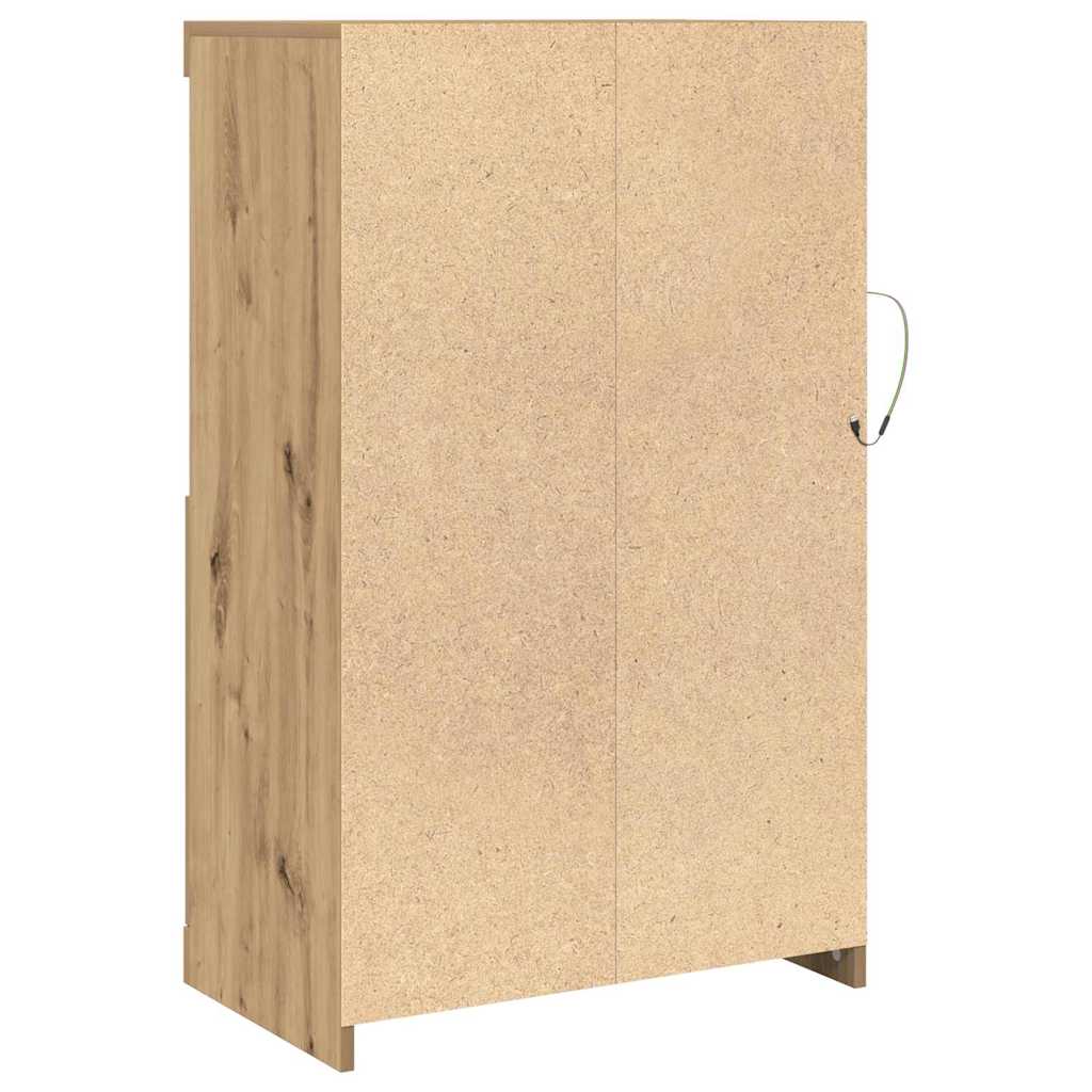 LED sideboard Artisan Eik 60,5 x 37 x 100 cm Konstruert tre