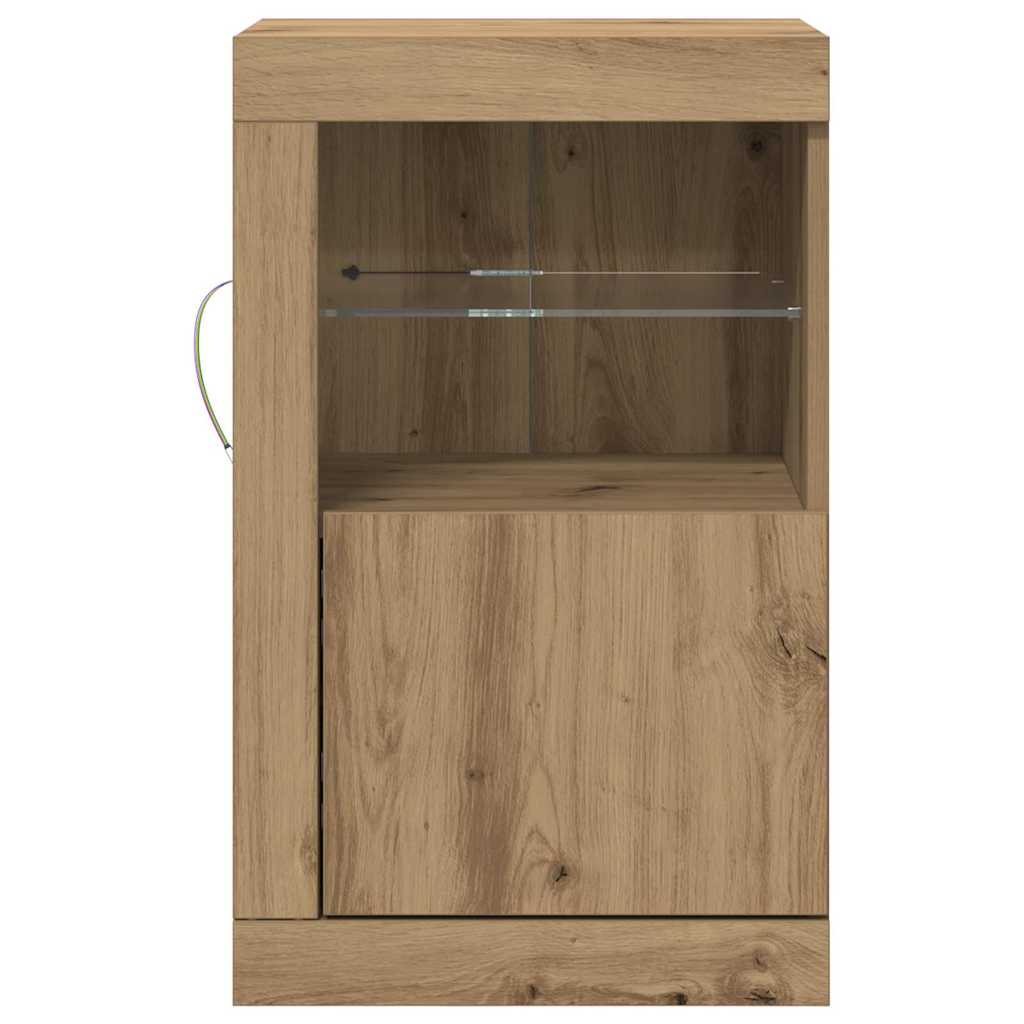 LED sideboard Artisan Eik 41 x 37 x 67 cm Konstruert tre
