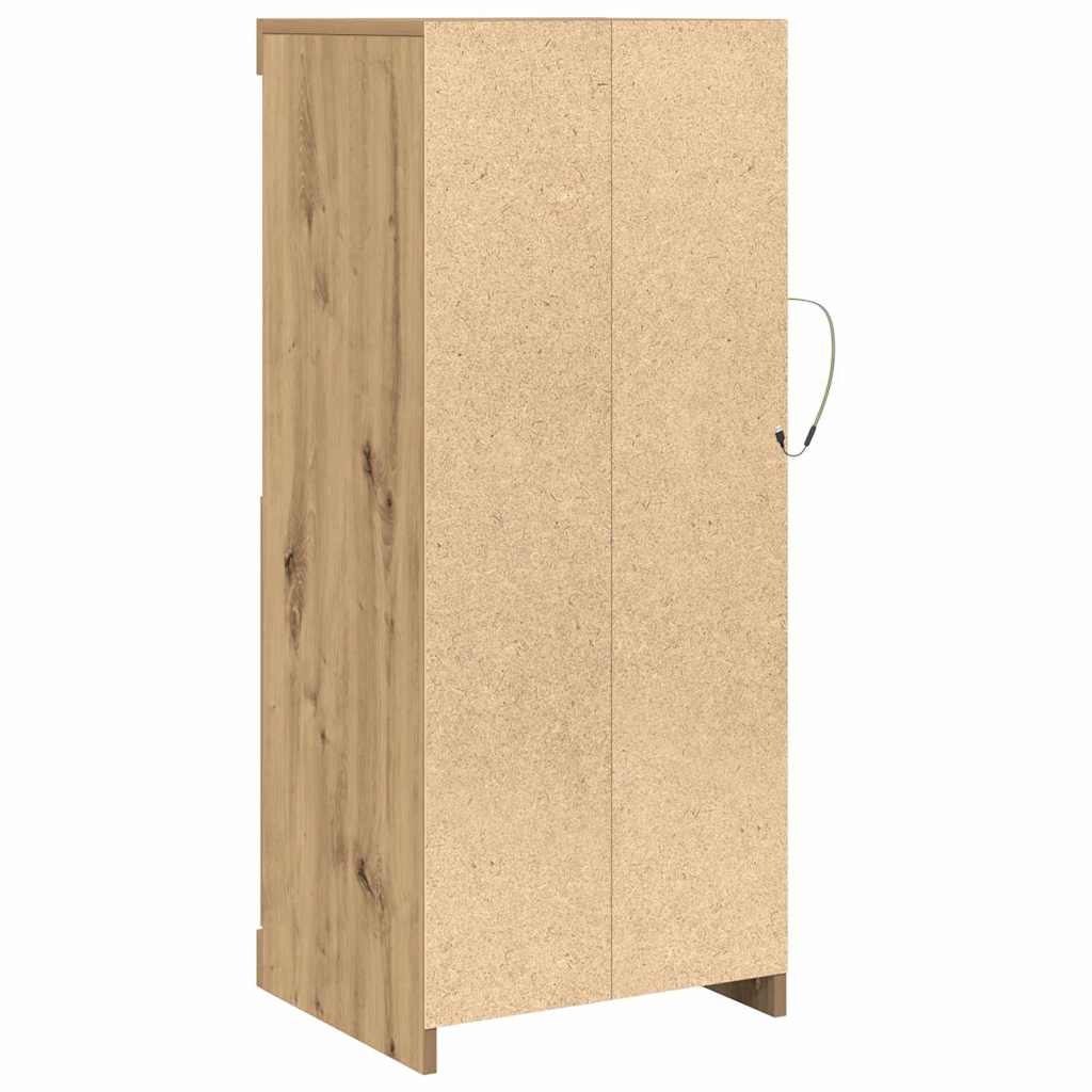 LED sideboard Artisan Eik 41 x 37 x 100 cm Konstruert tre