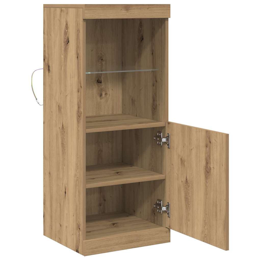 LED sideboard Artisan Eik 41 x 37 x 100 cm Konstruert tre