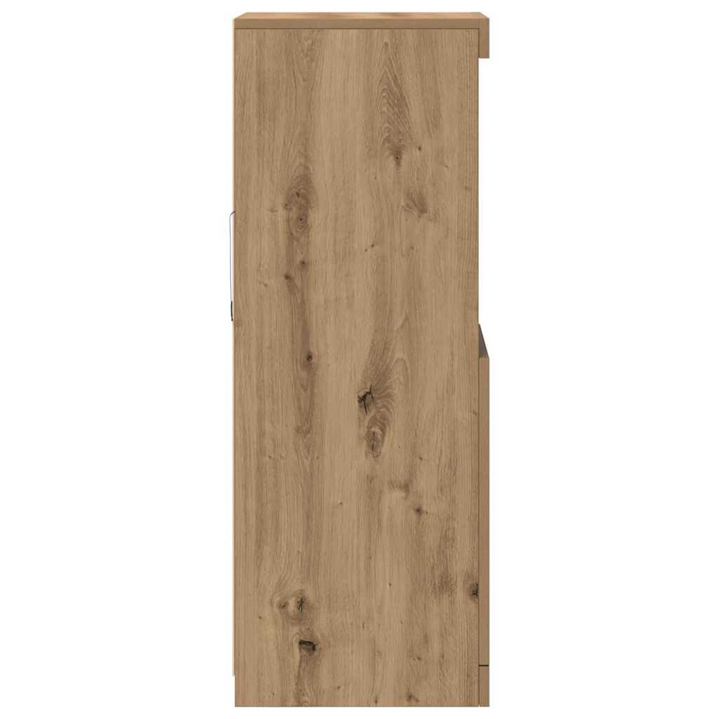 LED sideboard Artisan Eik 41 x 37 x 100 cm Konstruert tre