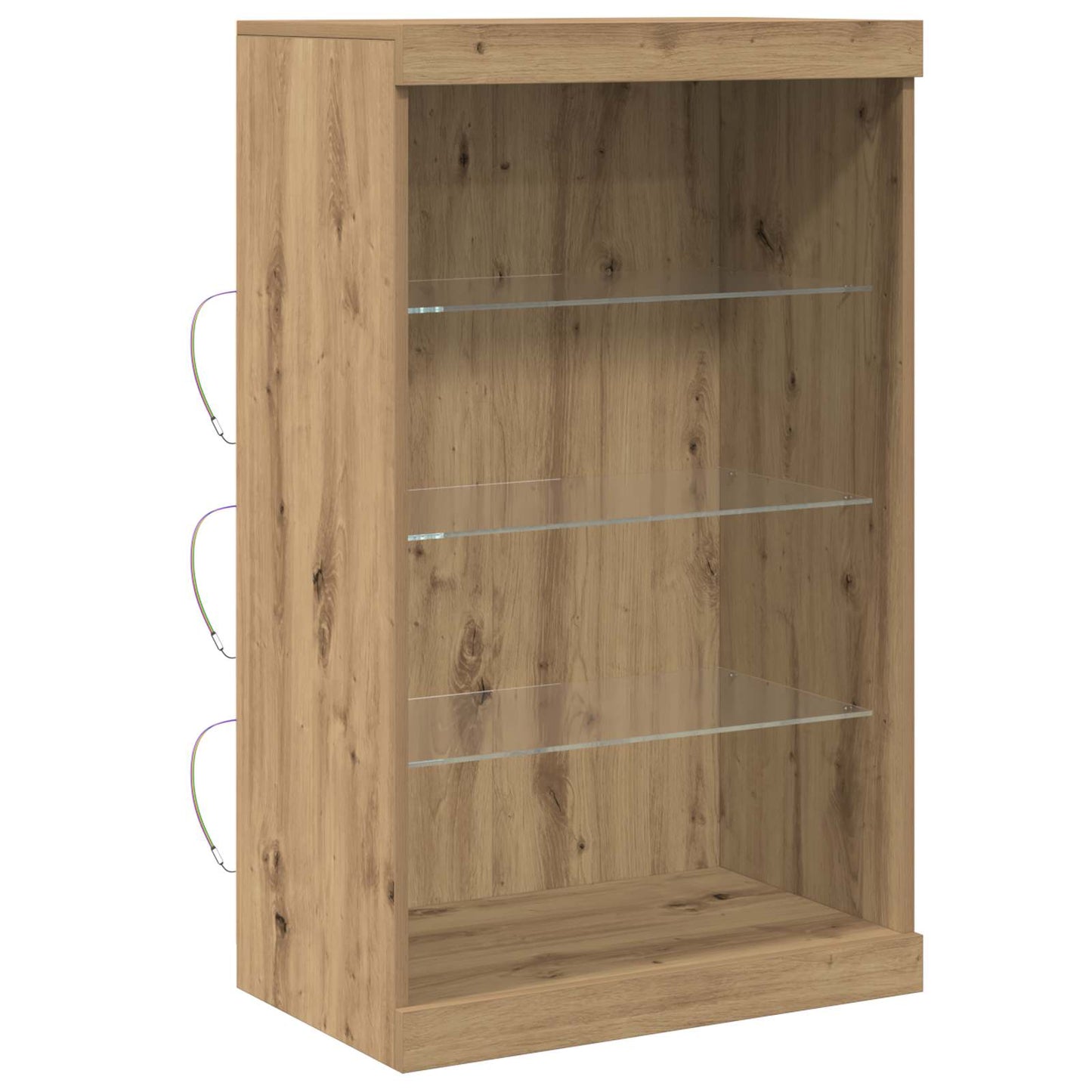 LED sideboard Artisan Eik 60,5 x 37 x 100 cm Konstruert tre