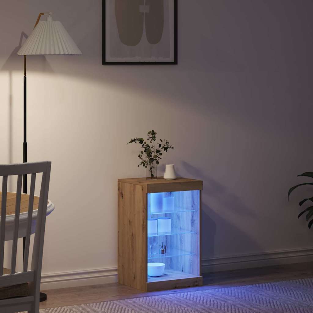LED sideboard Artisan Eik 41 x 37 x 67 cm Konstruert tre