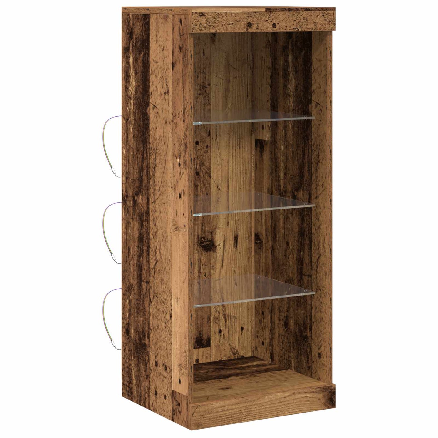 LED sideboard Gammelt tre 41 x 37 x 100 cm Konstruert tre