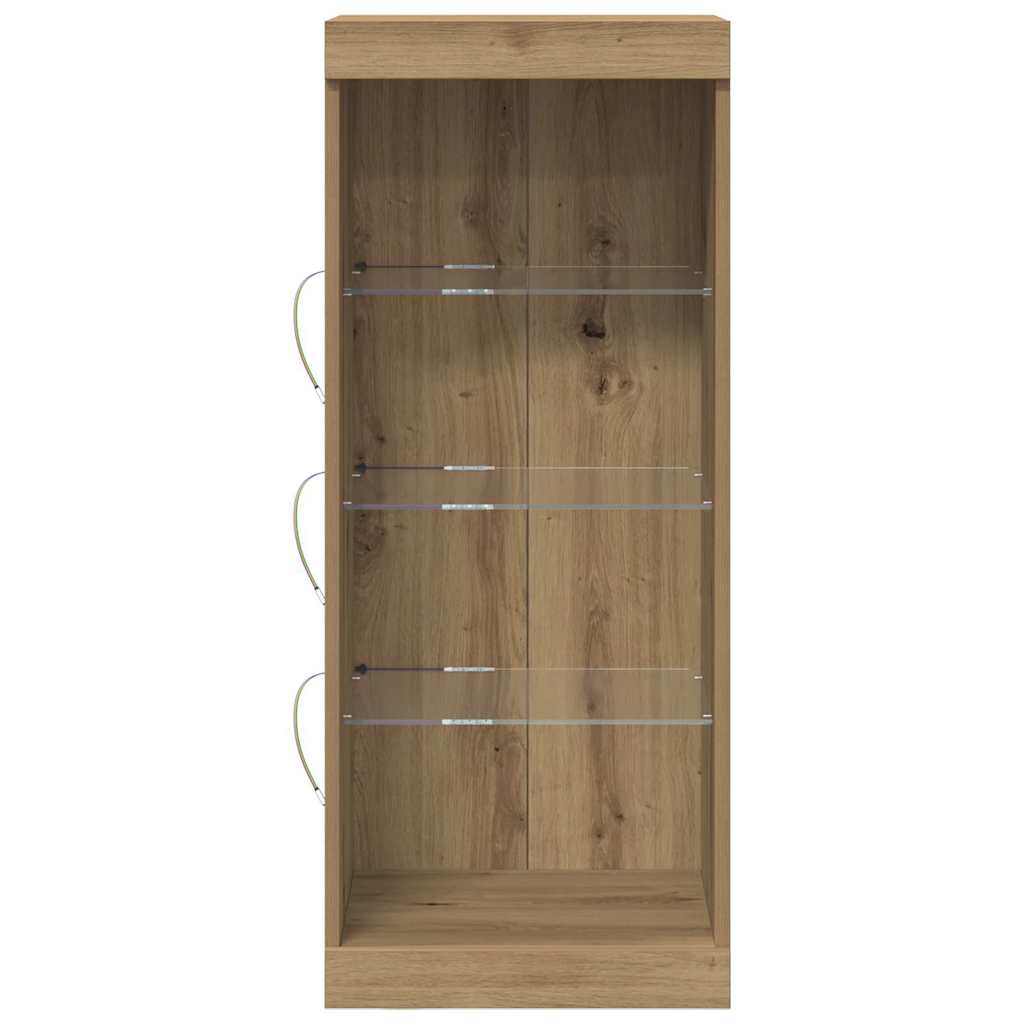 LED sideboard Artisan Eik 41 x 37 x 100 cm Konstruert tre