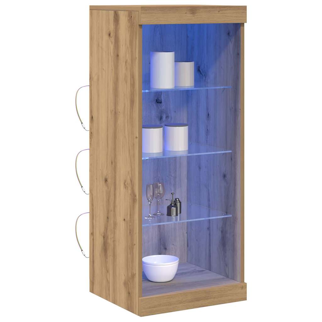 LED sideboard Artisan Eik 41 x 37 x 100 cm Konstruert tre