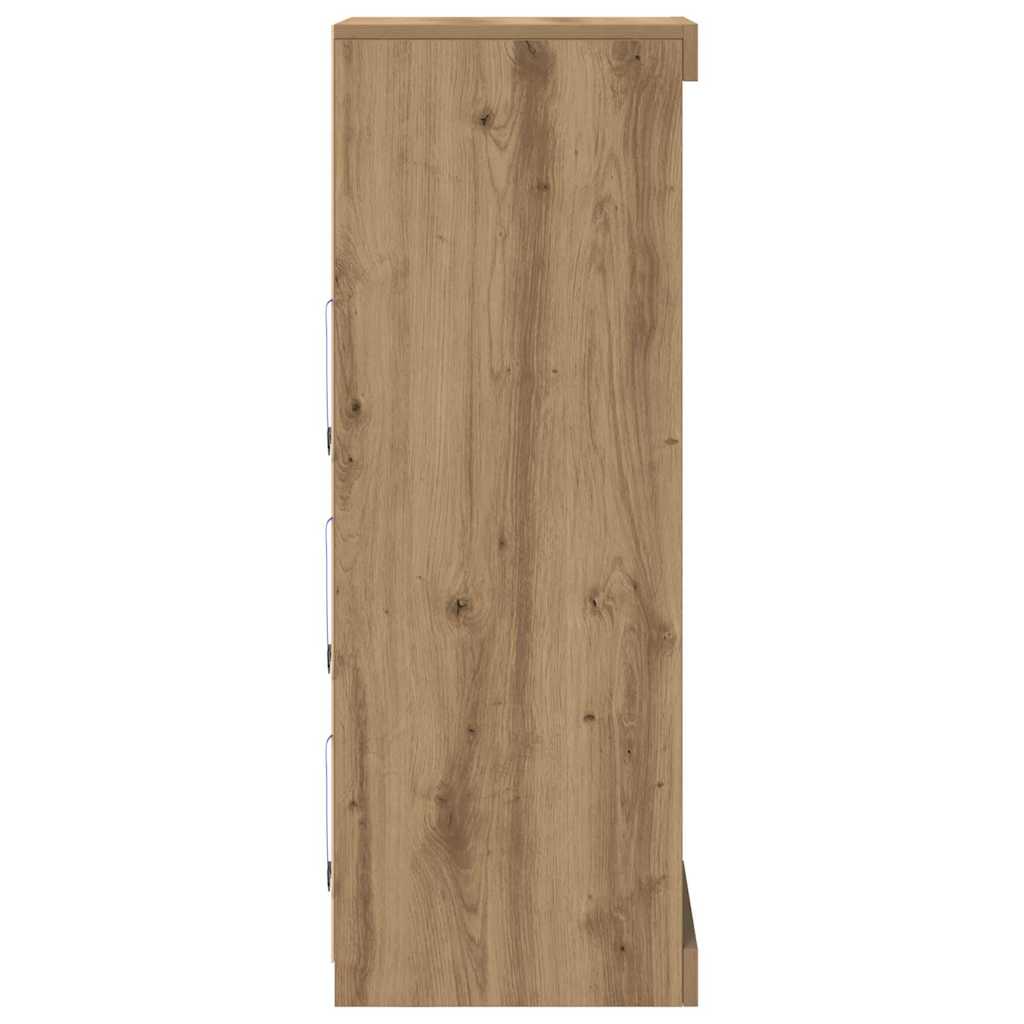 LED sideboard Artisan Eik 41 x 37 x 100 cm Konstruert tre