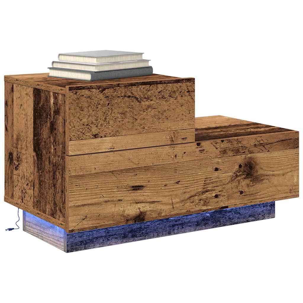 Nattbordskap Gammelt tre 70 x 36 x 40,5 cm Konstruert tre