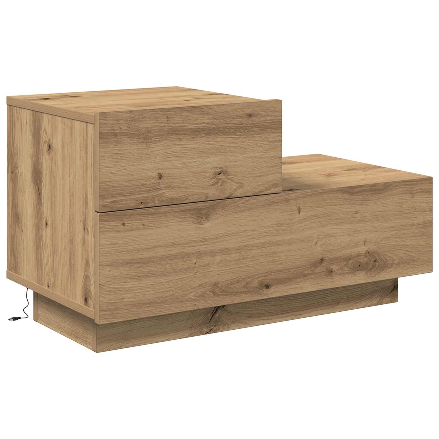 Nattbordskap Artisan Eik 70 x 36 x 40,5 cm Konstruert tre