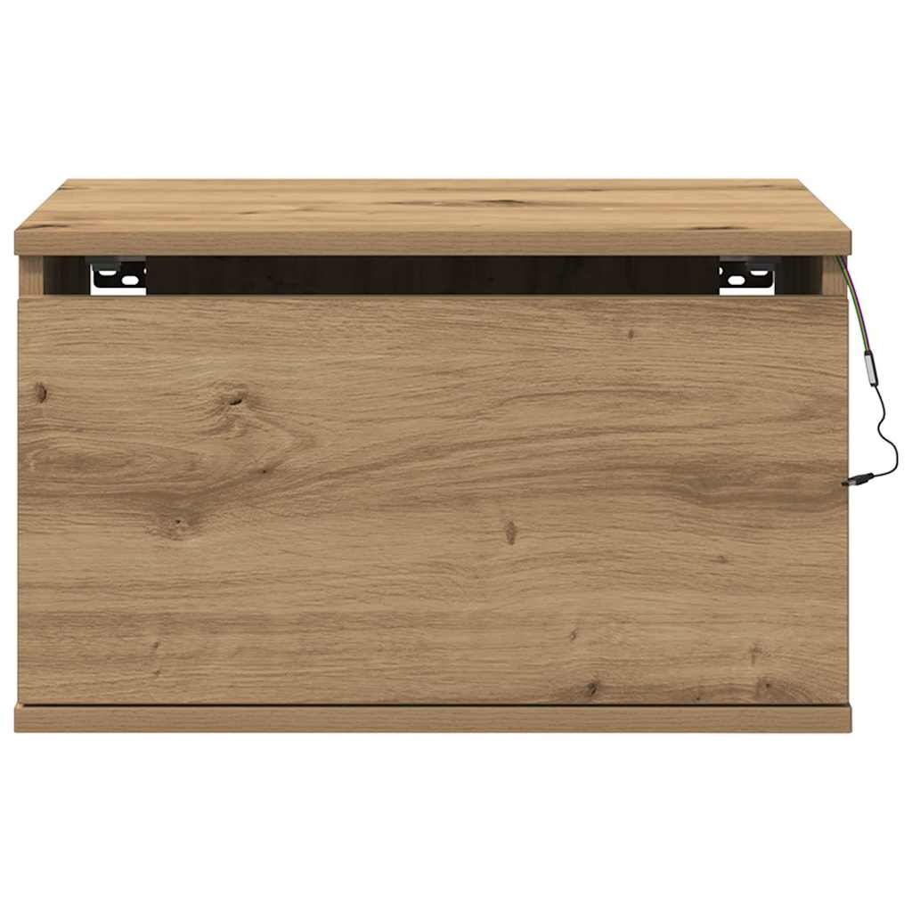 Vegghengt nattbord Artisan Eik 50 x 36 x 30 cm Konstruert tre