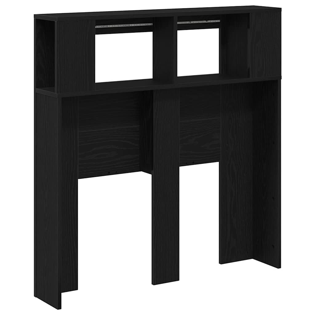 LED Hodegavl Svart Eik 100 x 18,5 x 103,5 cm Konstruert tre