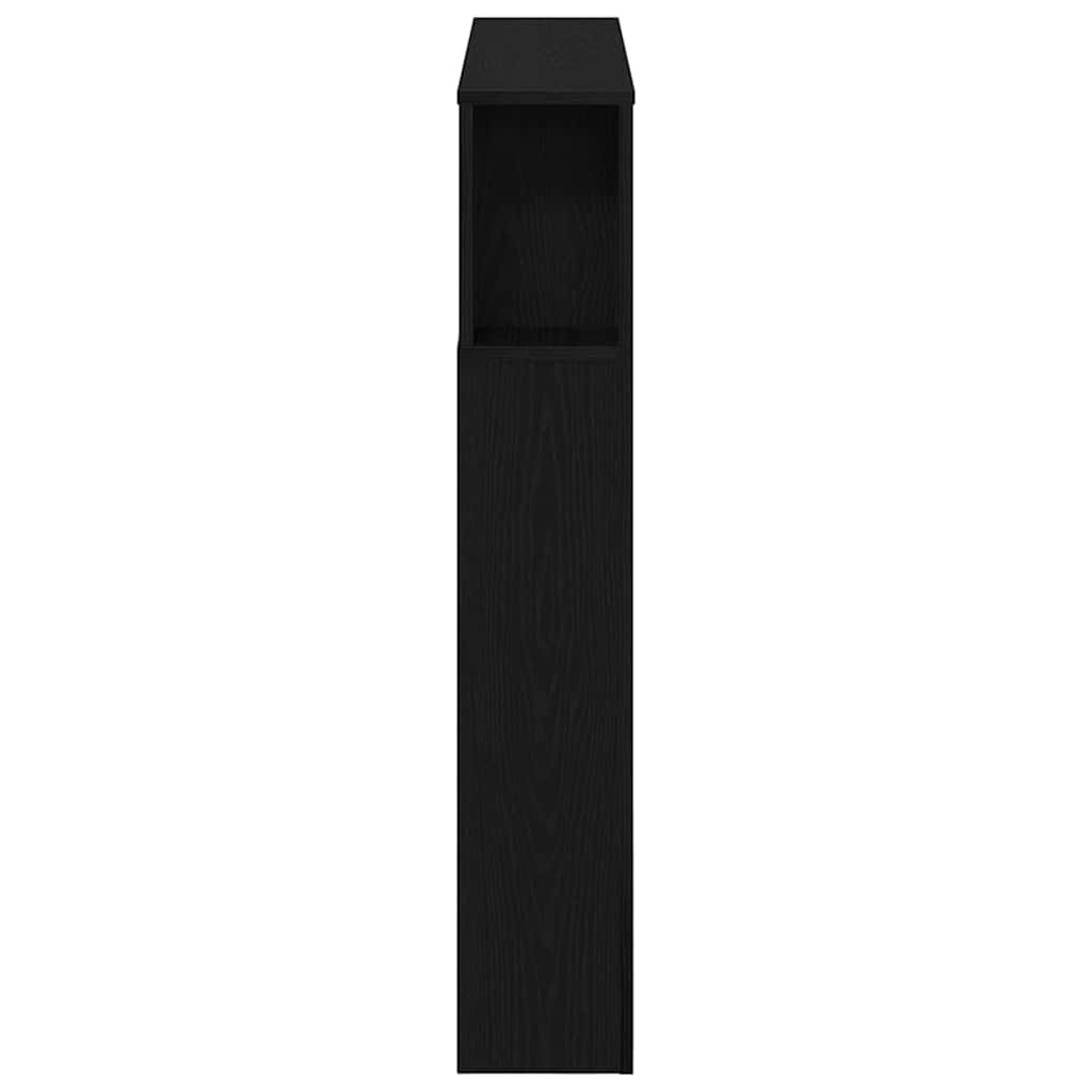 LED Hodegavl Svart Eik 100 x 18,5 x 103,5 cm Konstruert tre