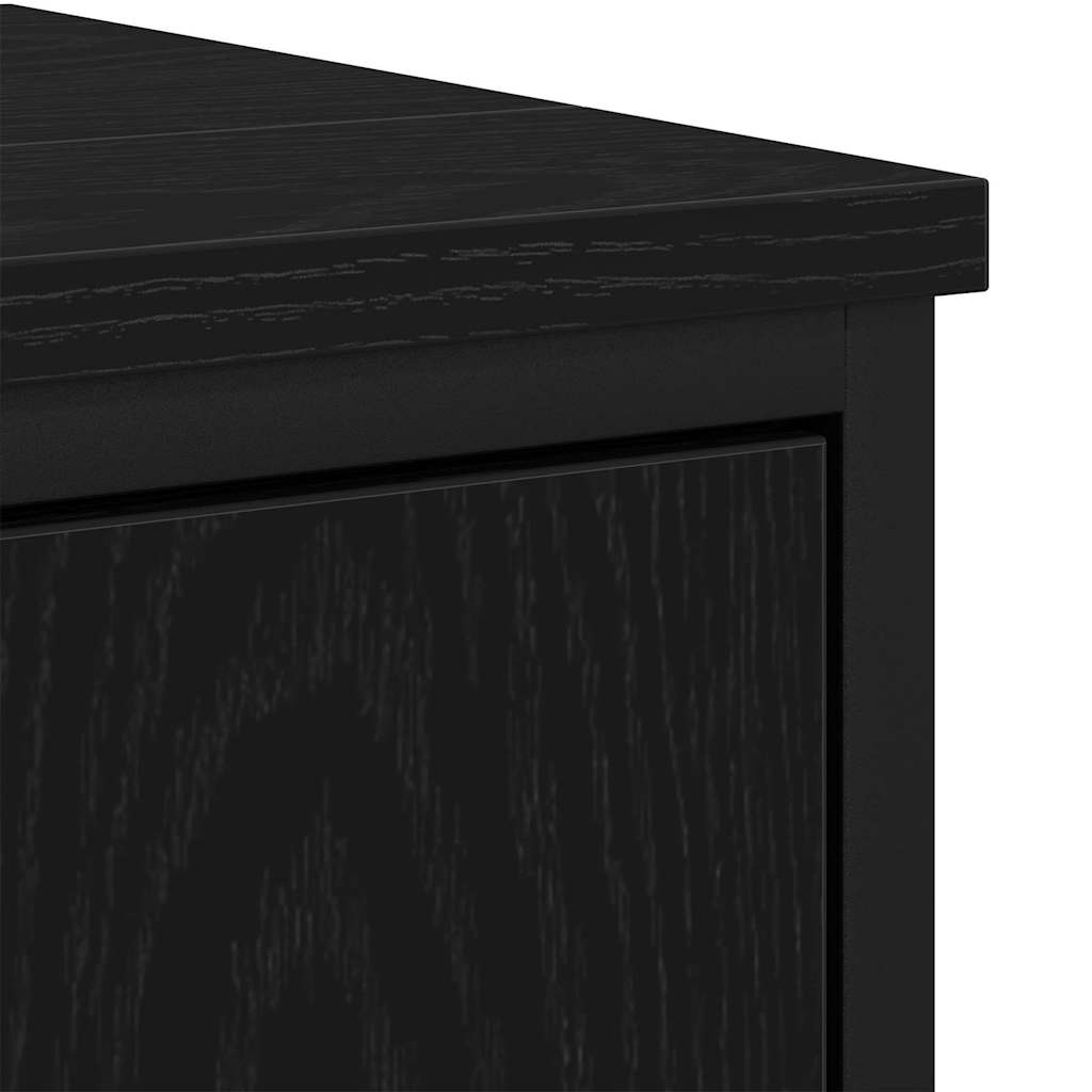 Baderomsvaskeskap Svart Eik 60 x 30 x 60 cm Konstruert tre
