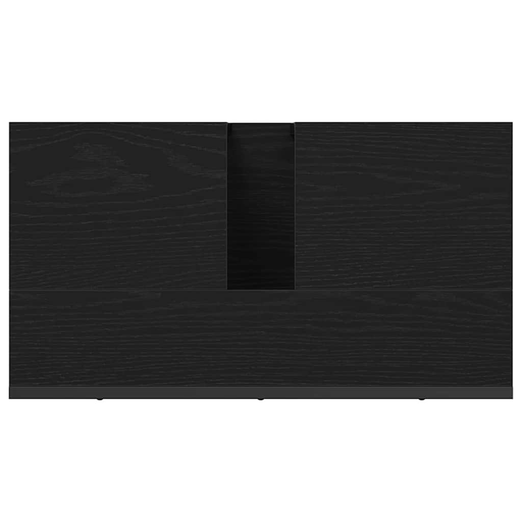 Baderomsvaskeskap Svart Eik 60 x 30 x 60 cm Konstruert tre