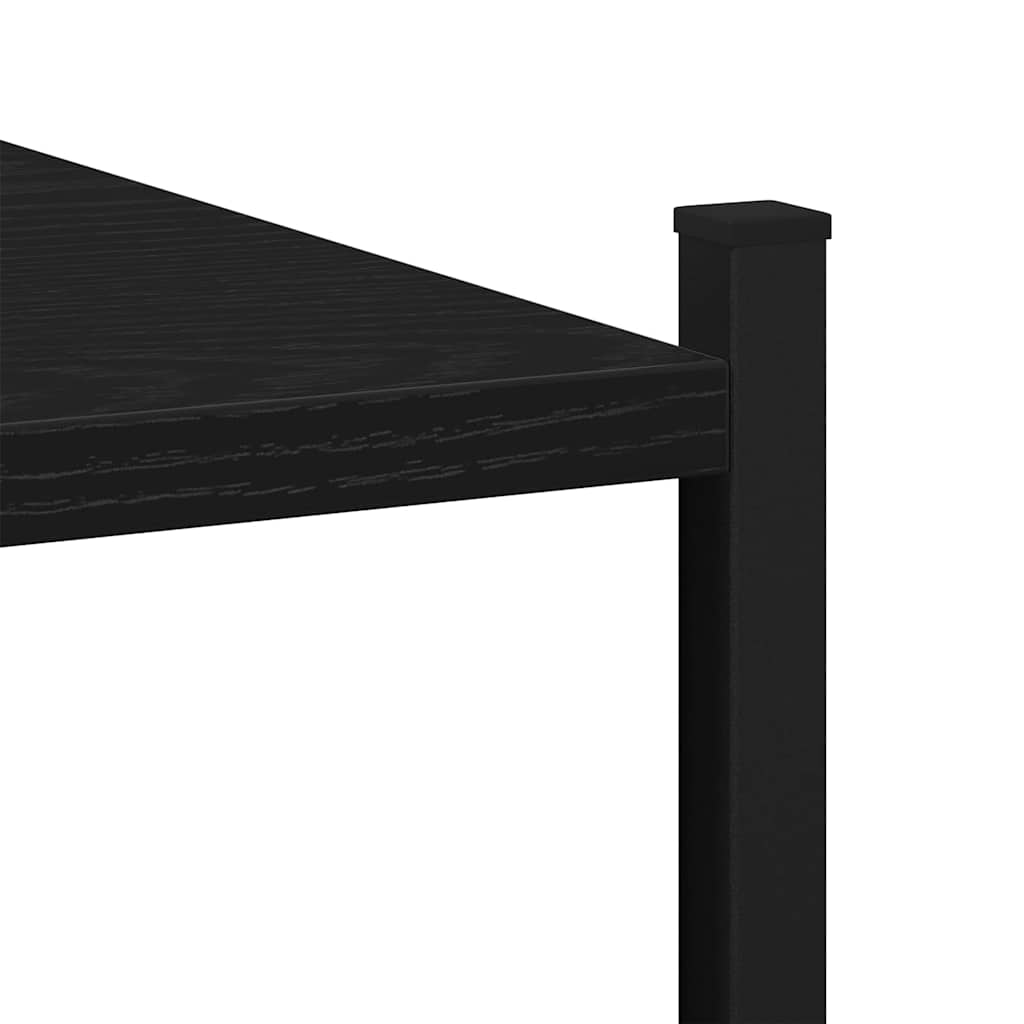 Baderomsinnredningssett med hylle Svart Eik 33 x 33 x 120,5 cm
