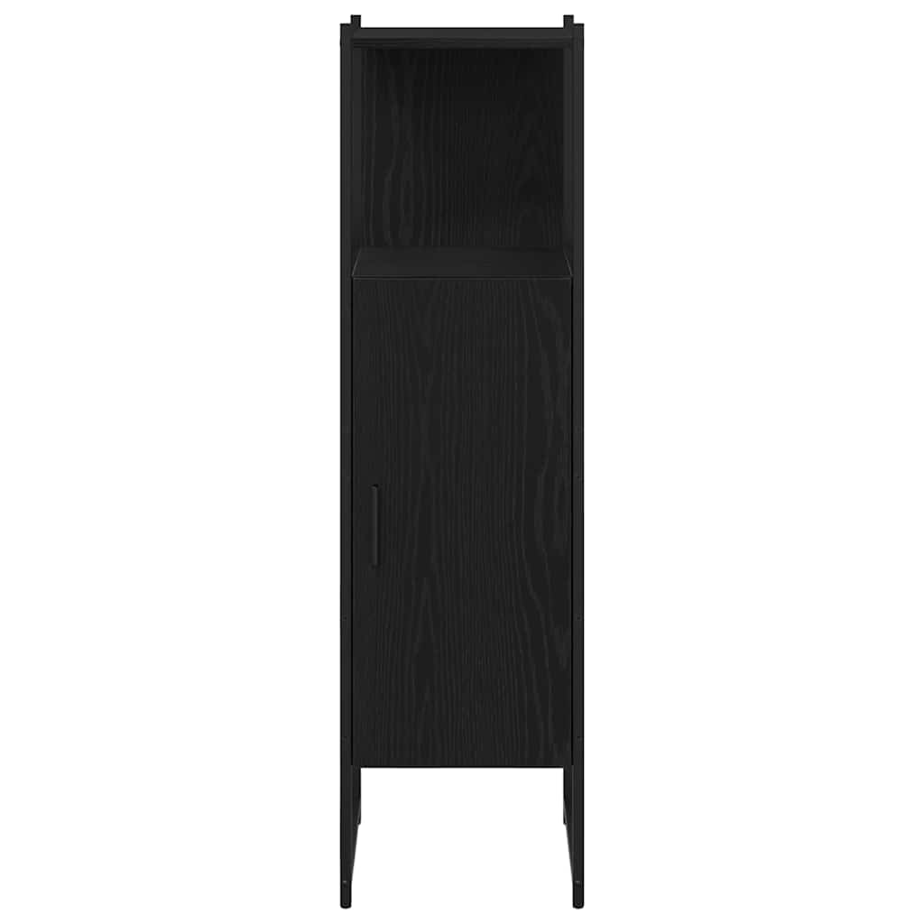 Baderomsinnredningssett med hylle Svart Eik 33 x 33 x 120,5 cm