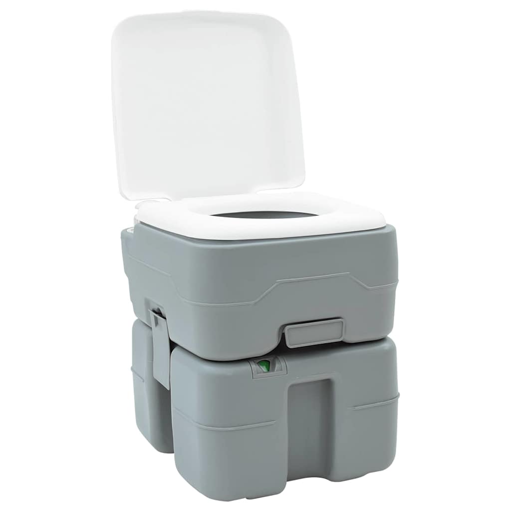 Camping toalett Grå 41,5 x 36,5 x 42 cm Høy-densitet Polyetylen