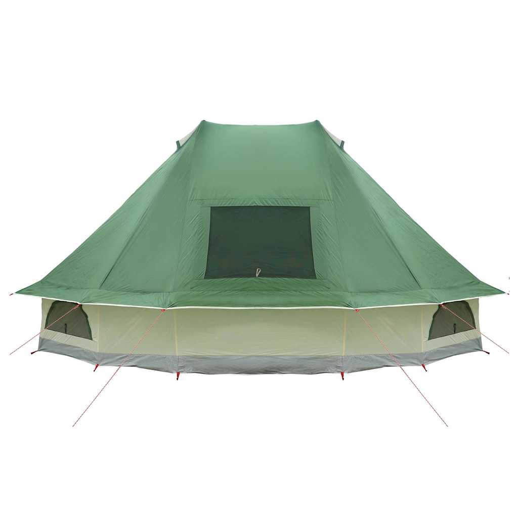Tipi telt med tak med lagring grønn 680 x 430 x 270 cm taft